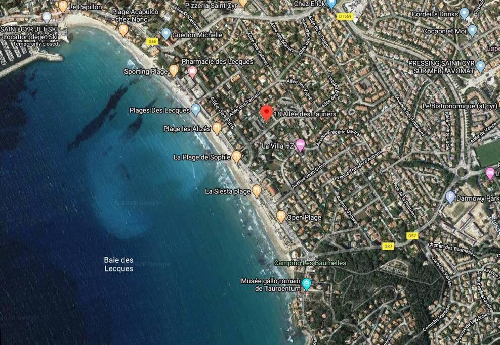Le Sof Paradis Grand T2 Sur La Plage Des Lecques Saint-Cyr-sur-Mer Luaran gambar